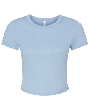 Bella Canvas Bella + Canvas Rundhalsshirt Women ́s Micro Rib Baby Tee T-Shirt - Blau
