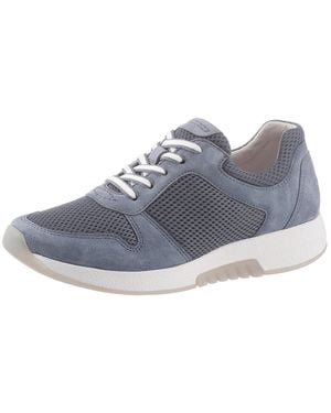 Gabor Keilsneaker, Freizeitschuh, Halbschuh, Schnürschuh Im Sommerlichem Materialmix - Schwarz