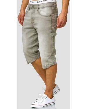 JEFF Indicode Jeansshorts Jaspar - Grau