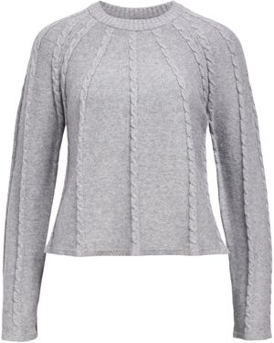 Object Strickpullover - Grau