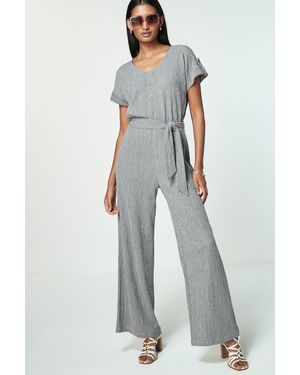 Next Strukturierter Utility-Jumpsuit (1-tlg) - Schwarz