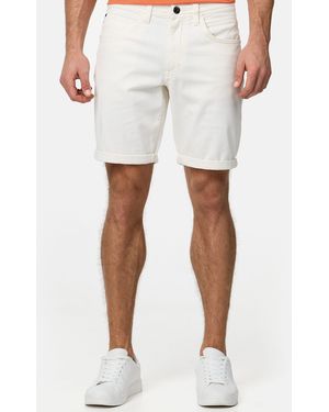 INDICODE Chinoshorts Page 5-Pocket-Shorts aus Stretch Denim - Weiß