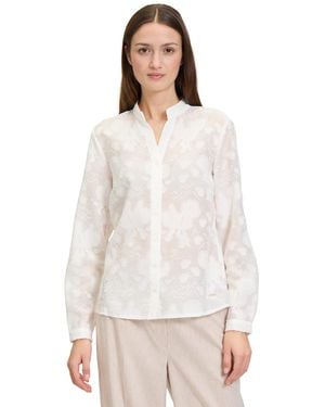 BETTY&CO & Betty & Co Hemdbluse mit Muster - Weiß