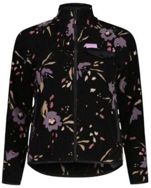 Maloja Fleecejacke Fleecepullover BocanaM Full-Zip schwarz/blume