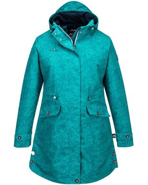 Schietwetter Funktionsparka Funktionsjacke "Tattoo Indra - Blau