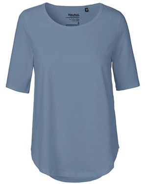 Neutral Rundhalsshirt Half Sleeve T-Shirt / 100% Fairtrade Baumwolle - Blau