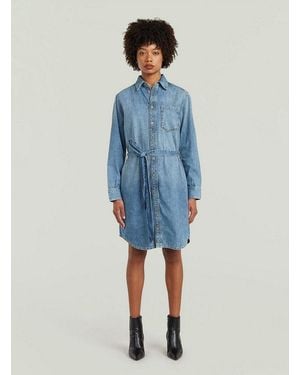 G-Star Bodykleid Shirt Dress Belt - Blau