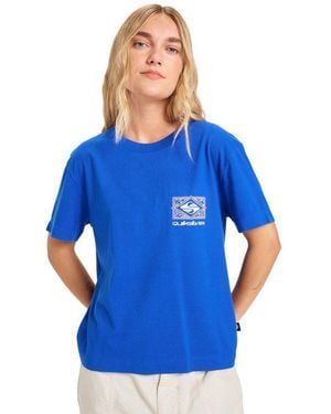 Quiksilver T-Shirt Standard - Blau