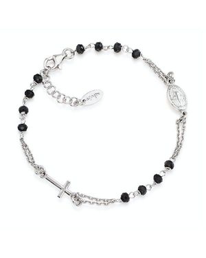 Amen Armband Original silver bracelet with Rosary BROBN3 crystals - Mettallic