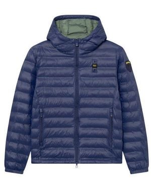 Blauer Steppjacke Charles Herren (1-St) Winterjacke, Übergangsjacke, Windjacke, Outdoorjacke, Mantel - Blau