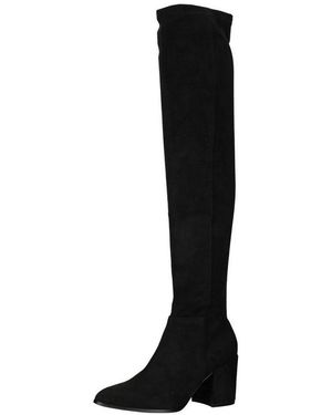 Steve Madden Stiefel Textil Overkneestiefel - Schwarz