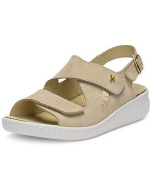 Vitaform Damen Sandalen Nubukleder Sandale - Weiß