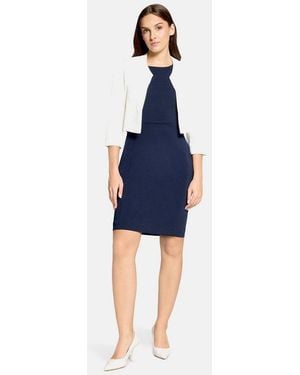 Vera Mont Sweatjacke Damen Figurbetont Nahtführung - Blau