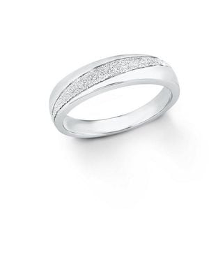 Amor Silberring Ring Für Damen, 925 Sterling Silber (Ring, 1-Tlg) - Schwarz
