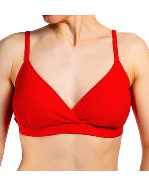 Aquari Triangel- Bikini Oberteil Neckholder Push Up Padded Zum Binden - Rot