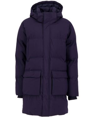 Les Deux Winterjacke Puffer-Parka MADDEN aus Ripstop - Blau