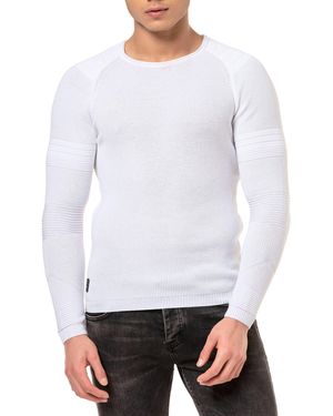 Redbridge Strickpullover mit strukturierten Details – Eleganz für stilvolle Auftritte - Weiß