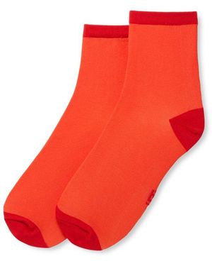UGG Socken Lyrie Sheer Quarter (1-Paar) Strümpfe Im Jaquard-Strick - Rot