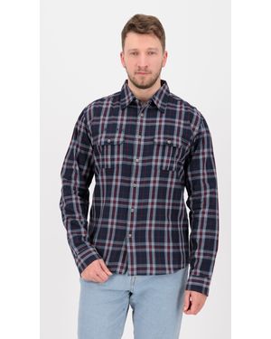 DEPROC Active Outdoorhemd DENVER CTTN MEN auch in Groß Größen erhältlich - Blau
