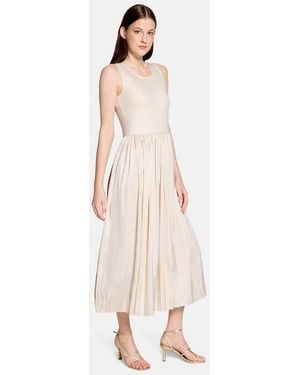 Vera Mont Sommerkleid Damen Mit Plissee - Natur