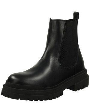 Bullboxer Stiefelette Leder/Textil Ankleboots - Schwarz