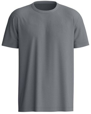 CALIDA Kurzarmshirt Rmx Sleep Leisure Herren (1-Tlg) Weiche Baumwollqualität Und Entspannter Komfort - Grau
