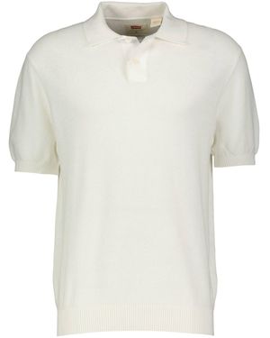 Levi's Levi's® Strickpullover Poloshirt aus leichtem Strick (1-tlg) - Weiß