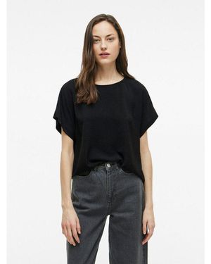 Vila Kurzarmshirt Vijosa S/S Top - Schwarz