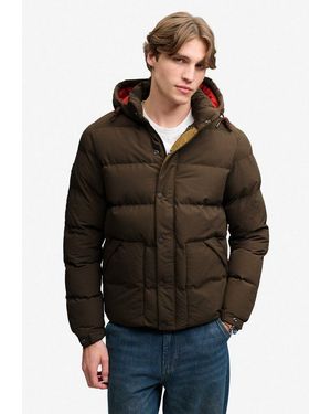 Superdry Steppjacke Outdoor Everest Puffer Jkt Kunstfaser, Relaxed Fit - Schwarz