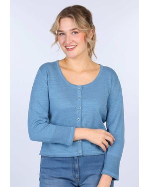 Deerberg Strickjacke Lisella - Blau