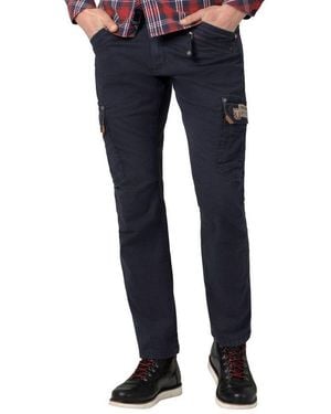 Timezone Cargohose Regular Rogertz Aus Baumwolle Mit Stretch - Blau