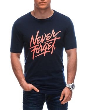 Edoti T-Shirt für Männer mit Print - Blau