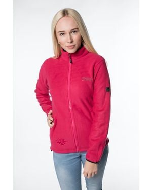DEPROC Active Fleecejacke CAMBLY Lady mit Teddy-Fleece, auch in Groß Größen erhältlich - Rot