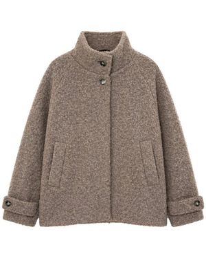 Mazine Winterjacke Vegan Wool Jacket - Braun