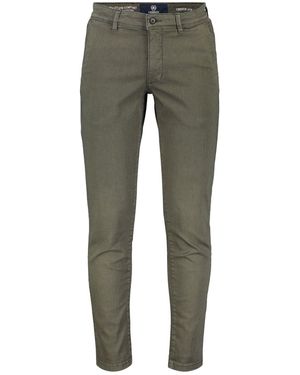 Lerros Chinohose mit Markenlabel - Grün