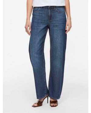 Vila Weite Jeans Vipalma Rw Wide Jeans Dbd Pal20-Noos Baumwolle, Regular Waist, Wide Fit - Blau