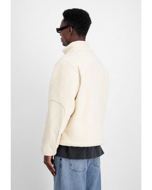 Alpha Industries Funktionsjacke Sherpa Zip-Jacket - Weiß