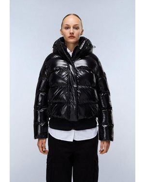 Napapijri Steppjacke Unifarbenes Design, Aus Polyamid Und Polyurethan, Mit Polyesterfutter - Blau