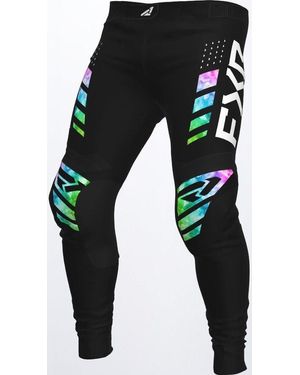 FXR Motorradhose Podium Colored Motocross Hose Atmungsaktiv abriebfest - Schwarz