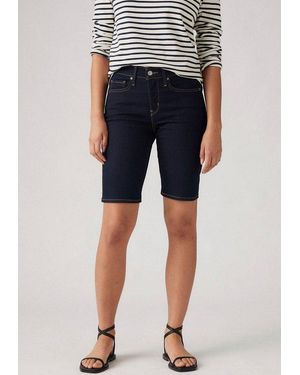 Levi's Shorts Shaping Bermuda Sommerhose Im Five-Pocket Style - Blau