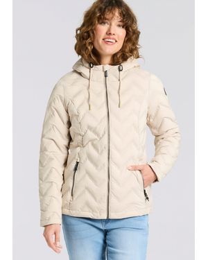 Killtec Steppjacke KOW 23 WMN QLTD JCKT wasserabweisend, windabweisend, mit verstellbarer Kapuze - Natur