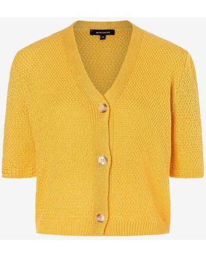 MORE&MORE &MORE Strickjacke Ajour Cardigan - Gelb