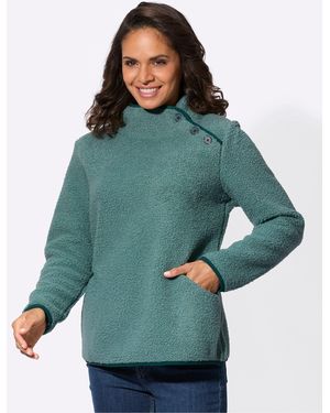 WITT Fleeceshirt Länge ca. 66 cm - Grün