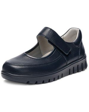 Vitaform Damen Ballerinas Hirschleder Ballerina - Blau