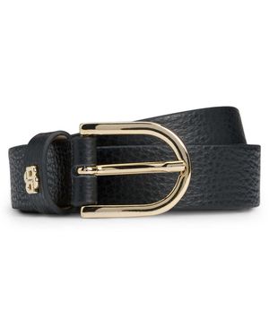 BOSS Ledergürtel Scarlet-Gr-Bb_Sz25 Aus Echtem Rindsleder - Schwarz