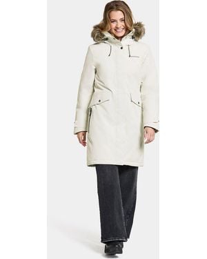 Didriksons Wintermantel ERIKA WNS PARKA 3 WHITE FOAM - Natur