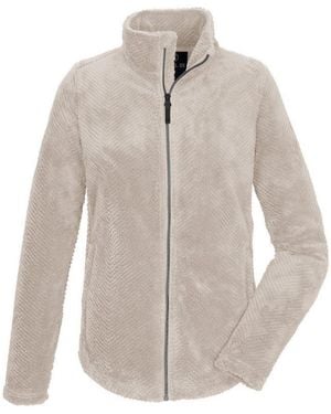 G.i.g.a. Dx Fleecejacke Gw 68 Wmn Flc Jckt Damen Fleecejacke Mit Prägung, Kinnschutz, Seitentaschen - Weiß