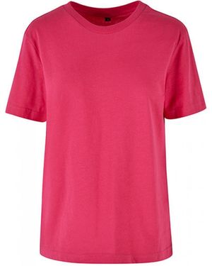 Build Your Brand Rundhalsshirt Everyday Tee kurzärmeliges T-Shirt - Pink