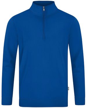 JAKÒ Fleecepullover Ziptop Doubletex C8630 - Blau