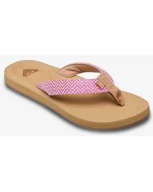 Roxy Porto Raffia Zehentrenner - Pink